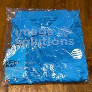 AT&T Men's Dry Fit Polo shirt size large tall NWT
